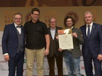 Brau2019  BEERStar Award 2019 überreicht von: links: Georg Rittmayer, Präsident der Privaten Brauereien Bayern e.V. rechts: Detlef Projahn, Präsident der Privaten Brauereien Deutschland e.v.  -- : Messe