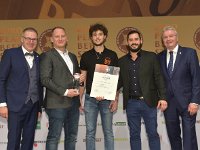 Brau2019  BEERStar Award 2019 überreicht von: links: Georg Rittmayer, Präsident der Privaten Brauereien Bayern e.V. rechts: Detlef Projahn, Präsident der Privaten Brauereien Deutschland e.v.  -- : Messe