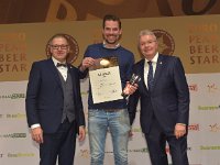 Brau2019  BEERStar Award 2019 überreicht von: links: Georg Rittmayer, Präsident der Privaten Brauereien Bayern e.V. rechts: Detlef Projahn, Präsident der Privaten Brauereien Deutschland e.v.  -- : Messe