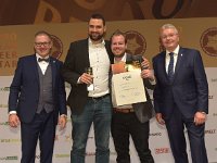 Brau2019  BEERStar Award 2019 überreicht von: links: Georg Rittmayer, Präsident der Privaten Brauereien Bayern e.V. rechts: Detlef Projahn, Präsident der Privaten Brauereien Deutschland e.v.  -- : Messe