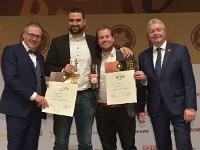 Brau2019  BEERStar Award 2019 überreicht von: links: Georg Rittmayer, Präsident der Privaten Brauereien Bayern e.V. rechts: Detlef Projahn, Präsident der Privaten Brauereien Deutschland e.v.  -- : Messe