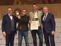 Brau2019  BEERStar Award 2019 überreicht von: links: Georg Rittmayer, Präsident der Privaten Brauereien Bayern e.V. rechts: Detlef Projahn, Präsident der Privaten Brauereien Deutschland e.v.  -- : Messe