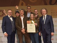 Brau2019  BEERStar Award 2019 überreicht von: links: Georg Rittmayer, Präsident der Privaten Brauereien Bayern e.V. rechts: Detlef Projahn, Präsident der Privaten Brauereien Deutschland e.v.  -- : Messe