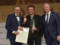 Brau2019  BEERStar Award 2019 überreicht von: links: Georg Rittmayer, Präsident der Privaten Brauereien Bayern e.V. rechts: Detlef Projahn, Präsident der Privaten Brauereien Deutschland e.v.  -- : Messe