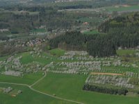 Kirschblüte  Kirschblüte bei Rüsselbach : Luftaufnahmen Luftbild