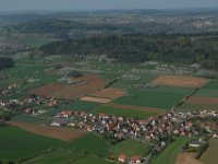Kirschblüte  Kirschblüte bei Rüsselbach : Luftaufnahmen Luftbild