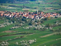 Kirschblüte  Kirschblüte in Kalchreuth : Luftaufnahmen Luftbild