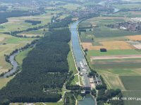 Erlangen Kriegenbrunn  Erlangen MD Kanal Schleuse Kriegenbrunn Richtung Hüttenbach Regnitzgrund : Luftaufnahmen