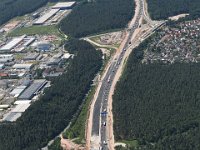 Nürnberg Autobahn BAB A6  Nürnberg Autobahn  BAB A6 Fahrbahnverbreiterung zw. Kreuz Nürnberg Süd und Ost Feucht  Langwasser : Luftaufnahmen