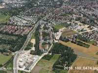 Nuernberg Grossreuth bei Schweinau  Rothenburger Str Johann-Pachelbel-Realschule Staatliche Fachoberschule FOS II  Zuericher Str   U-3 Bahnhof  Wallensteinstr Atv Gelaende GroßreuthGRUEN WBG : Luftaufnahmen