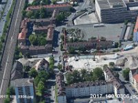 Nuernberg Eberhardshof  NuernbergBaustelle Wohnquatier Eberhardshöfe Wanderer -  Hassstr. : Luftaufnahmen